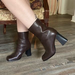 SOLD - Mod Block Heel Boots